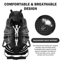 Mochila impermeable de 90L para hombres, bolsa de gran capacidad para el senderismo, camping, viajes, deportes al aire libre - details 3