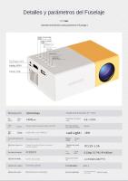 Mini Proyector Portátil con Móviles Home HD con memoria USB y SD, cine en casa, mejora su experiencia de películas, TV y juego - details 1
