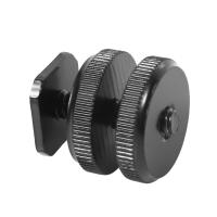 Adaptador de montaje de zapata para cámara DSLR, tornillo de trípode a Zapata de Flash, 1/4 pulgadas-20, 2 paquetes - details 6