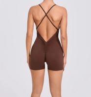 Traje deportivo de secado rápido de color sólido, cómodo para correr, pedalar, mango sin mangas de yoga - details 21