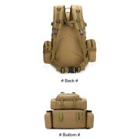 Mochila táctica de 50L Impermeable, para hombre, ideala para senderismo, escalada, pesca, portátil para ordenador de viaje - details 15