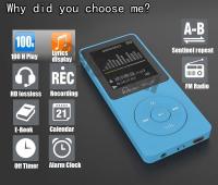 Reproductor MP3 Original RUIZU X02 con pantalla de 1.8 pulgadas puede reproducir 100 horas 4-64GB con FM E-Book y reloj datos mp4 de la marca RJYLZ - details 8