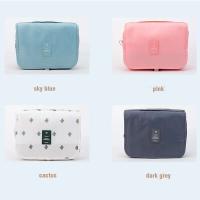 Bolsa de Almacenamiento de Maquillaje de Viaje Impermeable Organizador de Cosméticos de Nylon con Gancho Bolsa de Higiene Personal de Alto Diseño - details 0