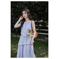 Vestido irregular de verano 2025 con falda de temperamento, diseño francés pequeño sin mangas, para mujer - details 5