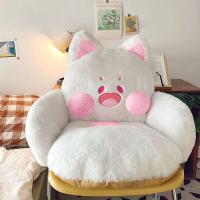 Cojín de Sitio de Gato Suave Kawaii Animal de Peluche para Sofá Decoración de Hogar Regalo para Niñas en Invierno - details 6