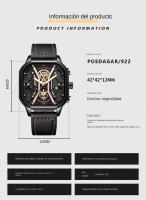 POEDAGAR Nuevo reloj multifunción para hombre súper brillante reloj de cuarzo - details 6