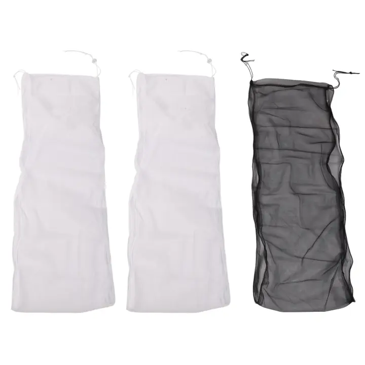 Cubierta de jaula de pájaro ajustable grande, atrapamoscas de semillas y plumas, cubierta de red de malla de nailon Universal, protector de falda aireada suave, 3 piezas - 1