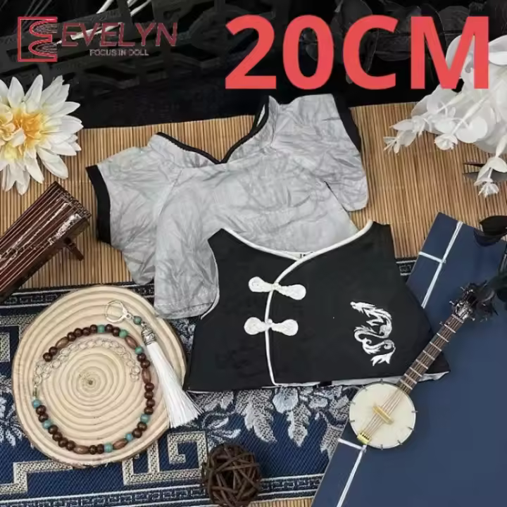 Evelyn-ropa bonita y bonita para muñeca, accesorios, atuendo, muñeco de peluche, Cos, Anime, ropa bonita, colección de juguetes de peluche, regalo, 20cm - 1