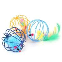 Ratón colorido popular en jaula, juguete para gatos dentro de arena, juguete interactivo para gatos - details 2