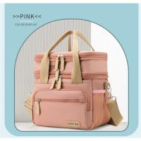 Bolsa de almuerzo de doble capa Bolsa de hielo portátil de gran capacidad Bolsa de almuerzo expandible portátil a prueba de fugas Bolsa de picnic - details 15