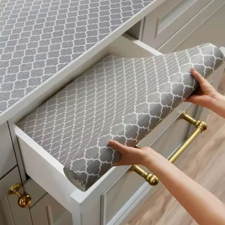 Almohadilla impermeable duradera antideslizante para armario de cocina, forro de marco simple, almohadilla multiusos práctica para armario - 1