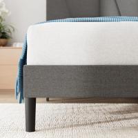Cama Maya 150x190cm Altura de 30cm Somier con cabeza Somier de láminas de madera Gris Oscuro - details 6