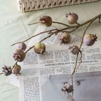 11 ramas artificiales de granada de frutas, ramas de frutas de espuma hechas a mano realistas, plantas falsas de plástico elegantes - details 14