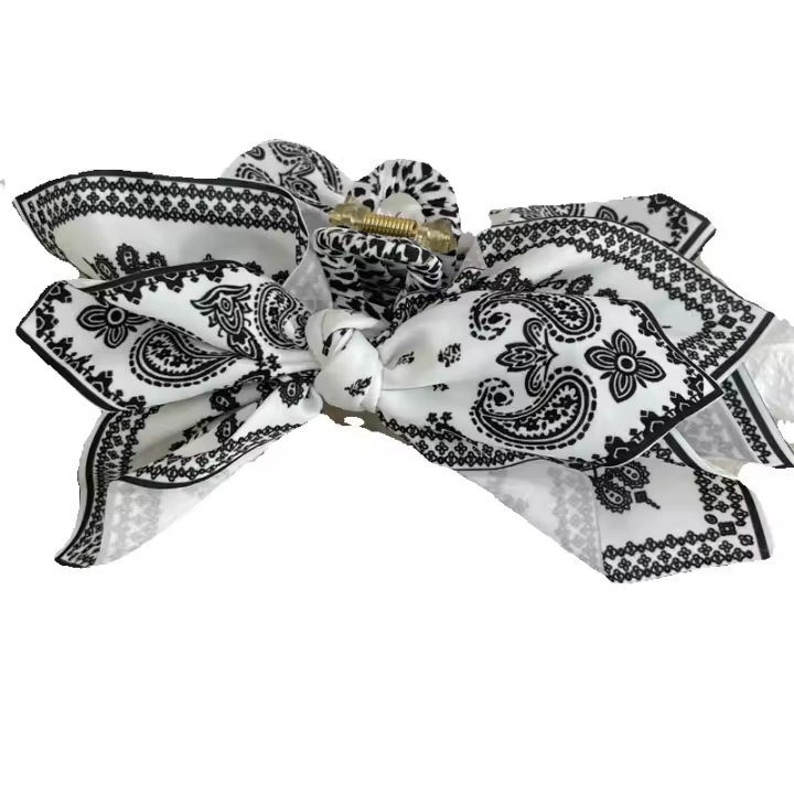 Pinza para el pelo con diseño de lazo elegante para mujer, pinza para el pelo de moda vintage, accesorios para el cabello de otoño para mujeres y niñas para el regreso a la escuela, trajes de otoño, frescura de otoño - 1