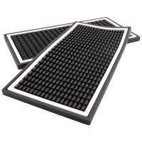 Estera de barra de goma gruesa, 12x6x0,4 pulgadas, estera de servicio de barra, esteras antideslizantes de alta resistencia para derrames de bebidas, paquete de 2 - details 2