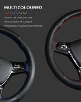 Protector Universal para volante de coche de 38cm, accesorios para coche, cubierta de cuero Napa para volante, salida de fábrica - details 5