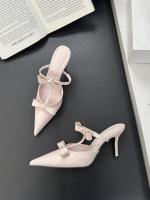 Suave punta cabeza arco stiletto tacones altos nueva bolsa cabeza media zapatillas muller zapatos zapatos de mujer - details 12