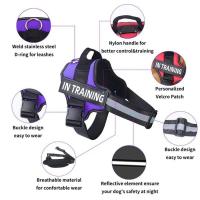 Arnés reflectante perro, chaleco ustable transpirable con parche de identificación, suministros para caminar al aire libre - details 1