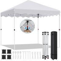 Carpa de Jardín Pop Up Ajustable de Altura 3x3M Marco de Acero Resistente a Rayos UV - details 28