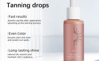 Gotas de bronceado sin sol para rostro y cuerpo: brillo de aspecto natural con fórmula hidratante y sin rayas - details 1