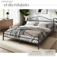 Cama de Boda Romántica y Estable Estructura de Cama de Madera Base de Cama Resistente - details 5