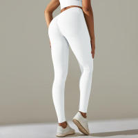Leggings push-up sin costuras para mujer, pantalones elásticos de cintura alta para entrenamiento, correr, yoga, gimnasio - details 41