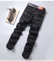 Nuevo clásico jeans stretch, hombres, negro y azul, casual slim jeans, moda, negocios, pierna recta, desgaste, pantalones - details 13