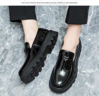 Plataforma de moda para hombres que aumenta los mocasines club nocturno estilista zapatos de moda. - details 11