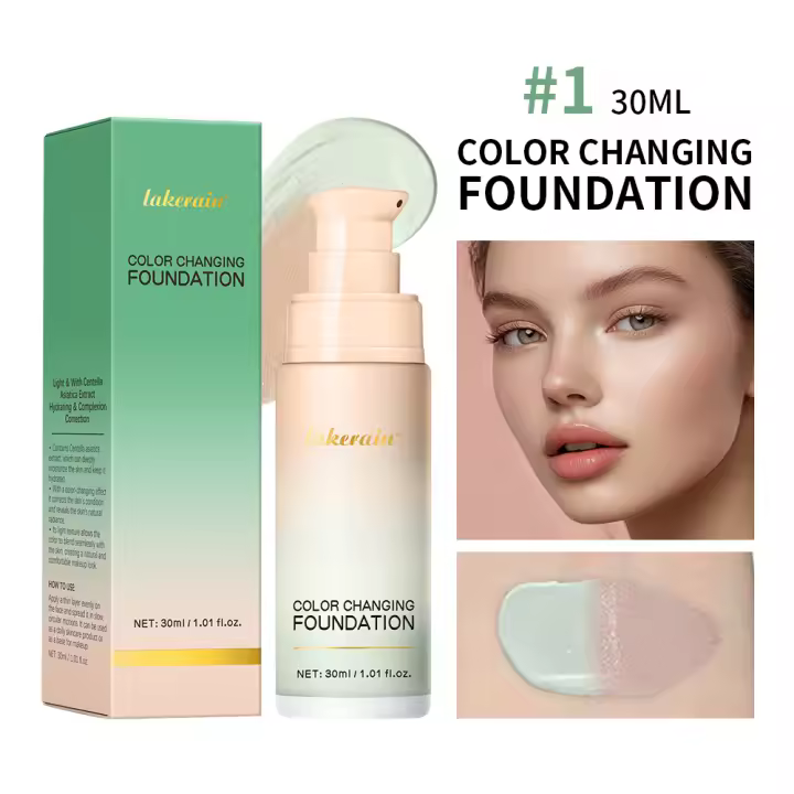Base que cambia de Color 4 en 1, crema hidratante de larga duración, corrector resistente al agua, incluso tonificación de la piel, protector solar Spf 30, maquillaje blanqueador - 1