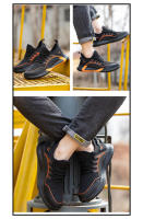 Zapatillas de trabajo transpirables con punta de hierro para hombre, zapatos de seguridad antideslizantes, antigolpes, ligeros, Verano - details 10