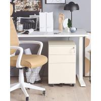 metal beige claro 3 cajones ruedas cerradura industrial oficina Cami - details 1