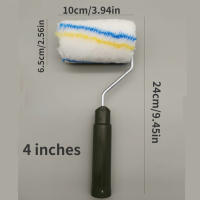Pincel rodillo de pintura versátil de 4 y 6 pulgadas para uso doméstico: ideal para aplicaciones de látex, revestimientos impermeables y papel tapiz - details 3