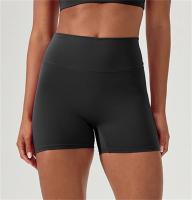 Pantalones cortos deportivos de Yoga, pantalones cortos de cintura alta para realzar la cadera, Fitness, correr, pantalones cortos de 3 puntos, medias de gimnasio de secado rápido - details 14