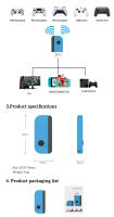 -Adaptador USB para juegos, receptor de Gamepad Bluetooth para PC, PS5, PS4, Xbox, One Handle, adaptador inalámbrico para Nintendo Switch Pro - details 15