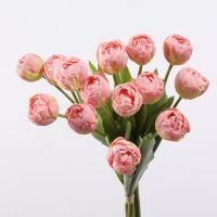 Ramas de tulipán artificiales de 7 cabezas, flor de tulipán de seda hecha a mano de tacto Real, flores falsas realistas, decoración del banquete de boda - details 8