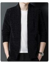Cárdigans, suéteres, ropa de calle, chaquetas de punto de moda, tops casuales de manga larga de punto jacquard para hombre para primavera, otoño e invierno - details 5