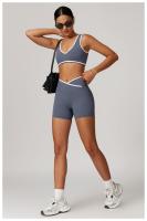 Sujetador deportivo con correa ancha para el hombro, sujetador de Yoga de una pieza resistente a los golpes, Top de Fitness al aire libre para mujer - details 13