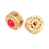 5 uds. De cuentas redondas de latón de Color dorado mate, estilo Vintage, pulseras de cuentas nepalesas, cuentas espaciadoras, suministros para fabricación de joyas, accesorios Diy - details 25
