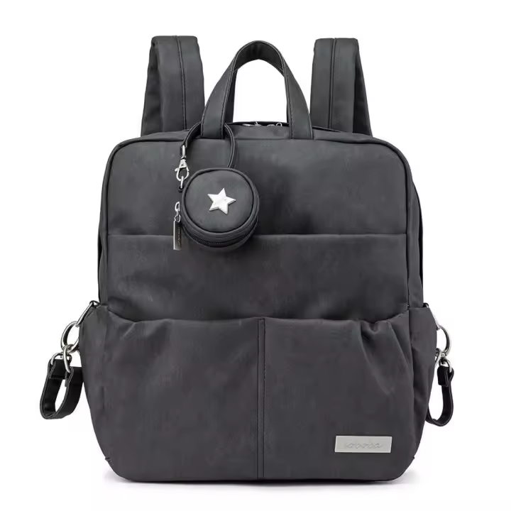 Mochila nueva Soboba para recién nacido, bolsa impermeable grande con soporte para chupete, elegante s - 1
