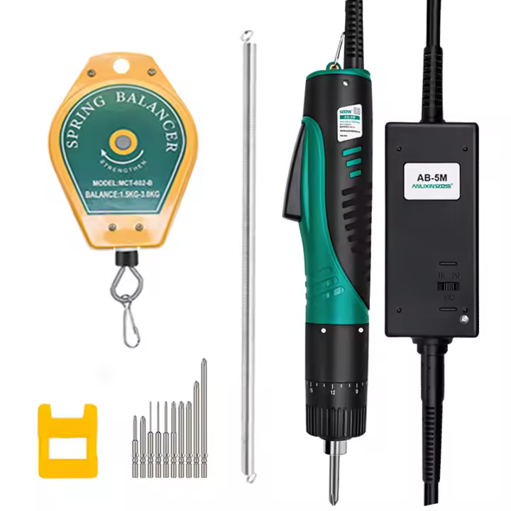 Juego de Herramientas de precisión Industrial de 220V, Mini destornillador eléctrico de alto Torque, kit con equilibrador de resorte - 1