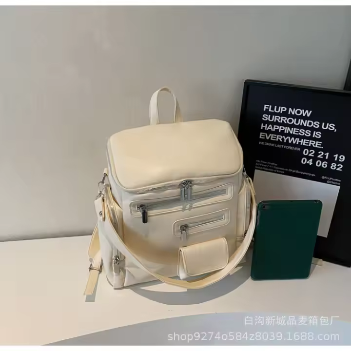 Bolso para mujer, gran capacidad, nuevo diseño de nicho informal, mochila para estudiantes, mochila multifuncional de un solo hombro, 2025 - 1