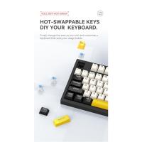 El macro del eje verde define el teclado del juego Teclado mecánico luminoso de colores mezclados - details 3