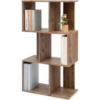 Estantería decorativa/estantes flotantes/Estantería de madera/Estantería con 4 estantes, oficina,modular, sala de estar, biblioteca - Display Shelf SRK-W3 - Marrón ceniza - details 0