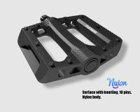 Pedales Funsea para Bicicleta BMX Eje Hexagonal de 6mm Chromoly Rodamiento DU de Nylon - details 1