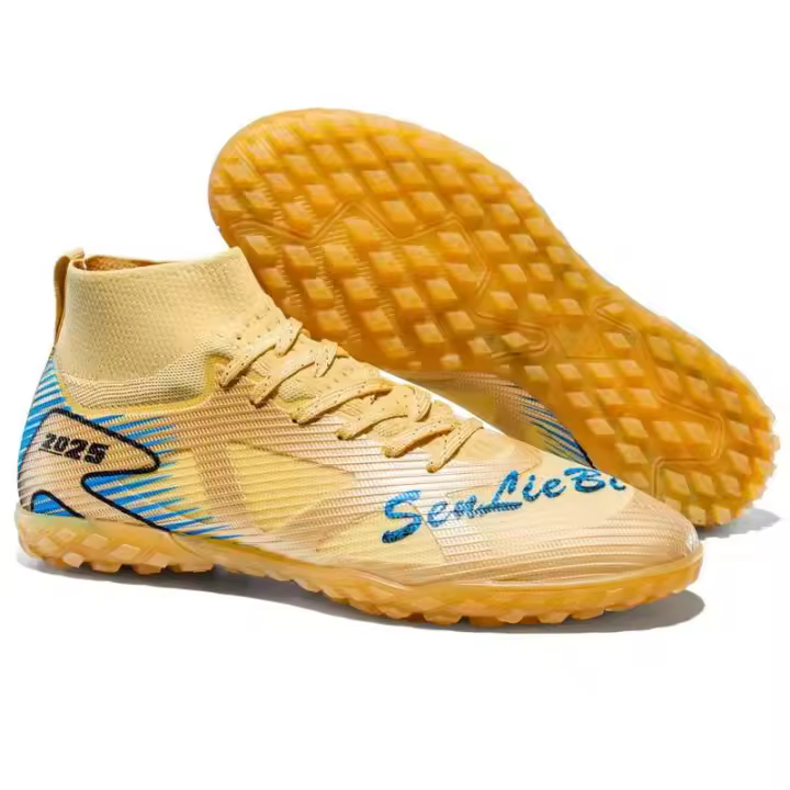 Los zapatos de fútbol avanzados para hombres se pueden hacer de materiales transpirables, diseñados para deportes de verano con plantillas de TPU para un buen agarre y - 1
