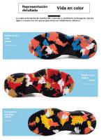 Zapatillas de baloncesto ligeras con plantillas resistentes al desgaste y que absorben los golpes, zapatillas antideslizantes para hombre en verano. - details 6