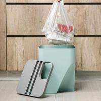 Cubo de basura de separación seca y húmeda para el hogar, papelera de reciclaje clasificada de apilado creativo para cocina - details 5