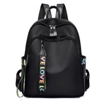 Mochilas sencillas de poliuretano negro de gran capacidad, bolso de viaje para mujer, mochila escolar sólida para estudiantes, mochilas unisex de alta gama. - details 0