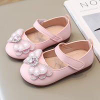 Zapatos de cuero para niñas pequeñas, zapatos planos informales de princesa dulce para niños, fiesta de boda, diamantes de imitación, mariposa, cristal, corazón, moda, nuevo suave - details 2