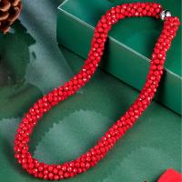 Collar de Cuentas Brillante y Divertido de Esbbela para San Valentín, Cristal Artificial, Colorido, 43.18 cm Adecuado para Hombres y Mujeres, Uso Diario, Fiesta y Regalo de Vacaciones, Ideal para Navidad - details 1